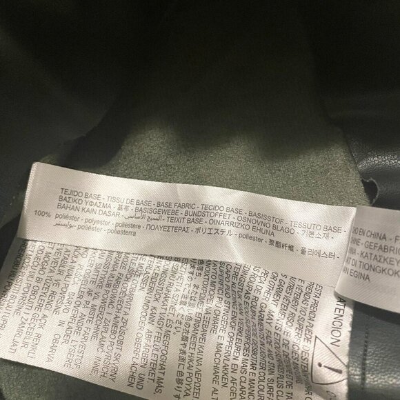 Zara Pleated Faux Leather Mini Skirt Size Small - Picture 6 of 16